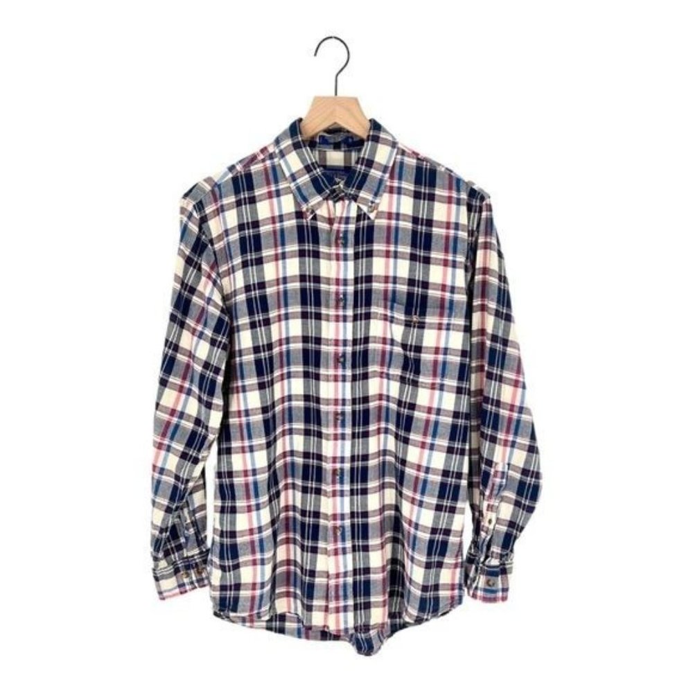 Pendleton Oceanside Plaid Button Up Collar Shirt … - image 1